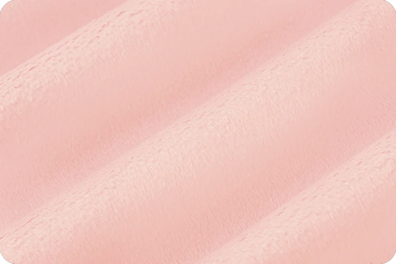 Baby Pink Cuddle 3 58/60" Solid Minky Fabric Per Yard - Image 3