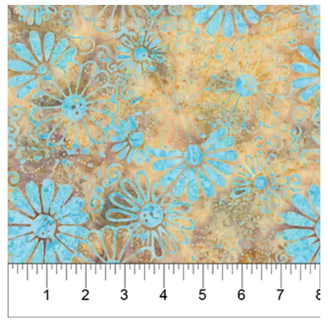 Banyan 80510-34 SUGAR CRYSTALS BAMBOO DAISIES 45" Fabric Per Yard