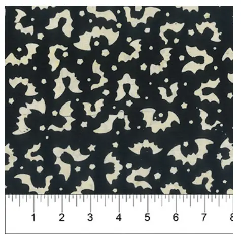 Banyan 83001-99 MIDNIGHT MAGIC - Lots of Bats - Black 45" Fabric Per Yard