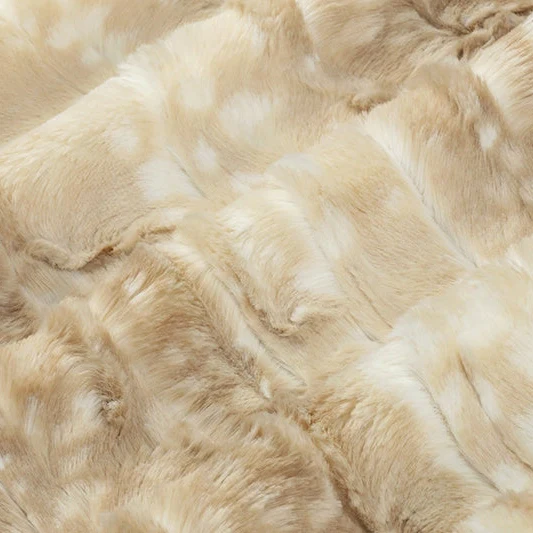 Beige Luxe Cuddle Fawn 58/60" Fabric Per Yard - Image 4