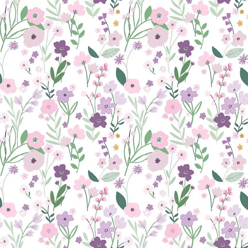 Blooming Gorgeous Cotton 44"/45" Fabric Per Yard