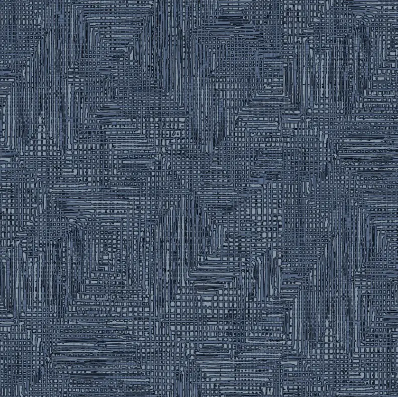 Blue Grass Roots Navy Cotton Wideback Fabric per yard