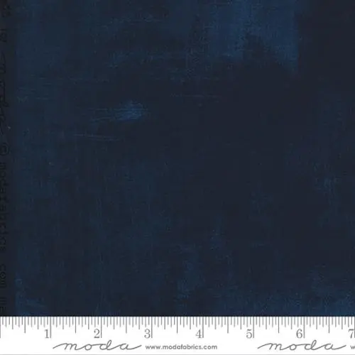 Blue Grunge Basics True Blue 44"/45" Fabric Per Yard