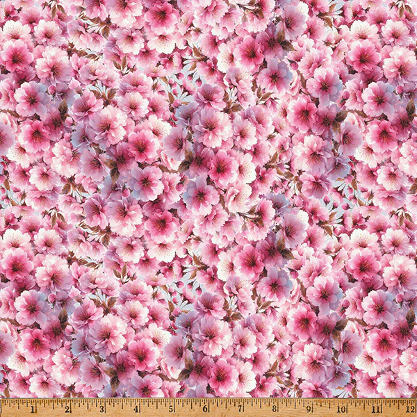 Bonjour Belle Pink 43"/44" Fabric Per Yard