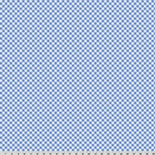 Cottage Rose Lane Gingham Quilting Cuddle Blue Bonnet Fabric per yard - Image 2