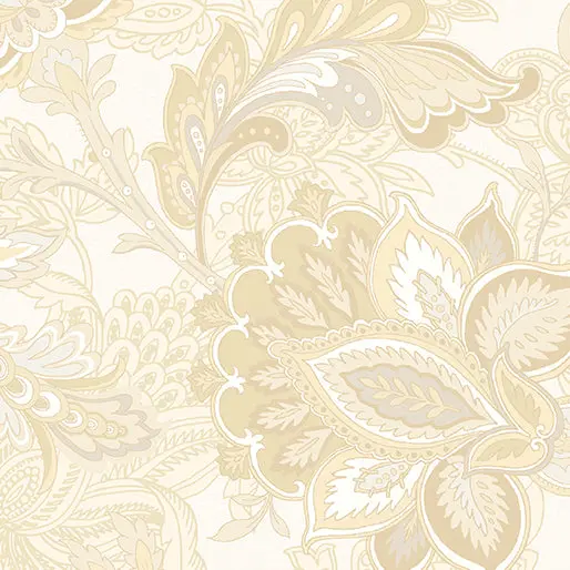 Cream Footstool Cotton Wideback Fabric per yard - Image 2