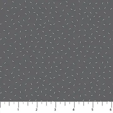 Dashes Gray Dewfall Cotton 44"/45" Fabric Per Yard