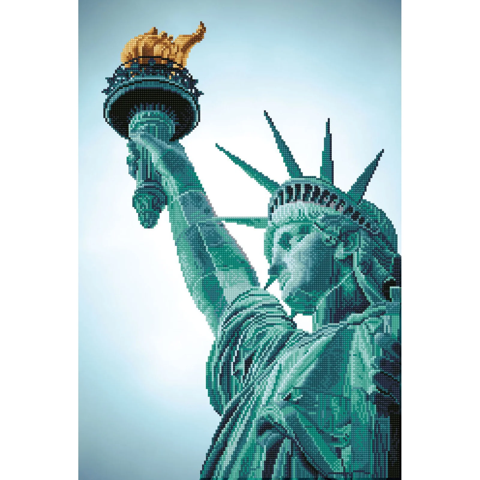 Diamond Dotz Statue of Liberty - 18.5" x 27.6" - Image 5