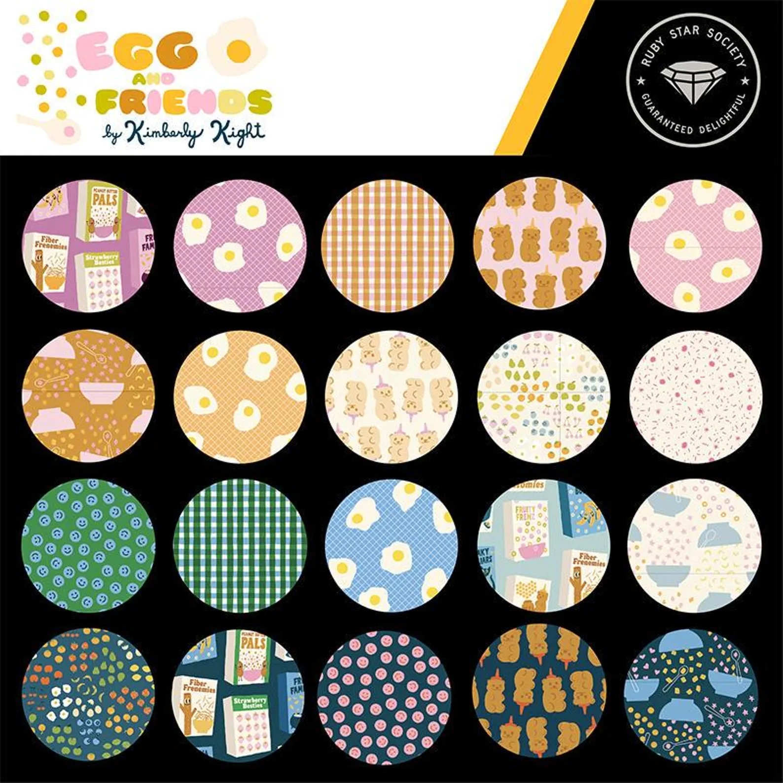 Egg and Friends Ruby Star Society Layer Cake - Image 2