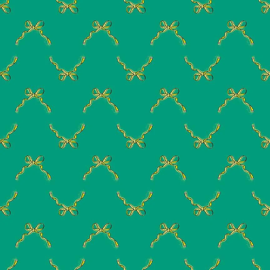 Emerald Measure Twice Cotton 44"/45" Fabric Per Yard