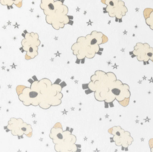 Ivory Baaa Digital Cuddle 58/60" Fabric Per Yard - Image 2