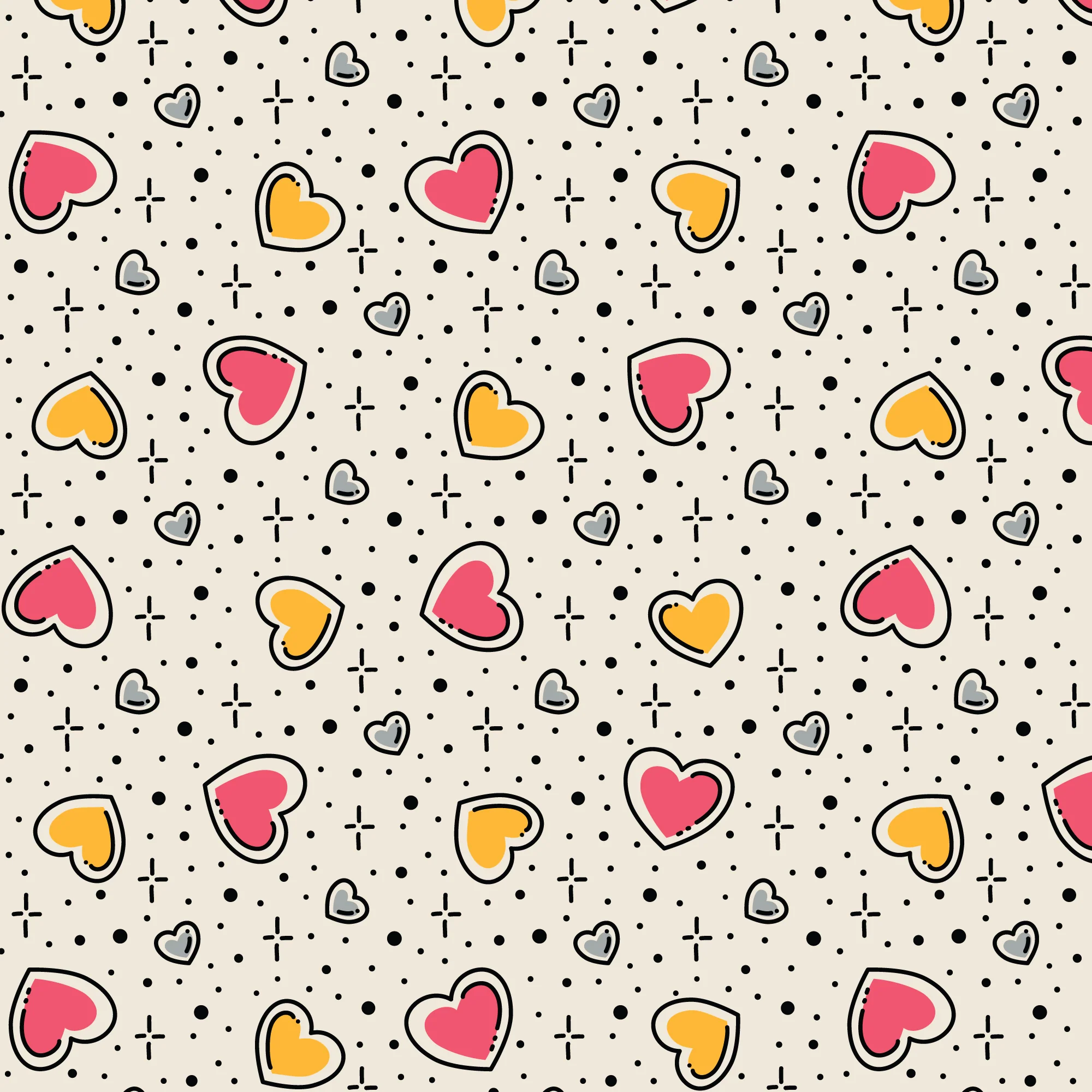 Love Struck Love Ink 3386 Cotton 44”/45” Fabric Per Yard