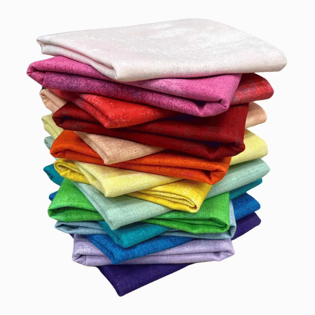 Moda Grunge Rainbow Fat Quarter Bundle - Set of 15 - Image 3