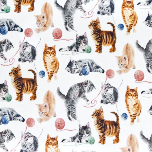 Multi Cat Nip Digital Cuddle 58/60" Fabric Per Yard - Image 2