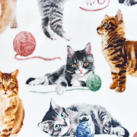 Multi Cat Nip Digital Cuddle 58/60" Fabric Per Yard - Image 3