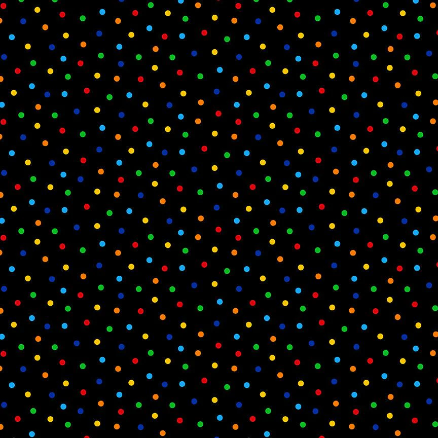 Multi Polka Dots Fitness Fanatic 44"/45" Fabric Per Yard