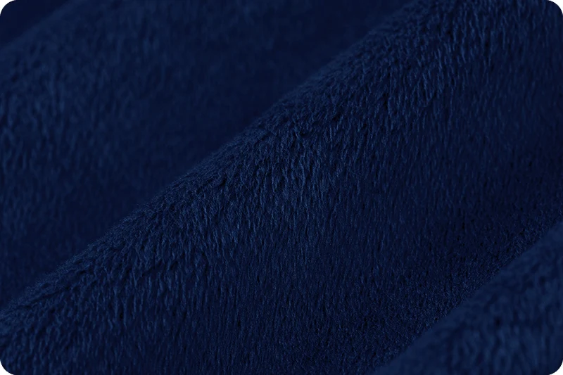 Navy Cuddle 3 58/60" Solid Minky Fabric Per Yard - Image 3