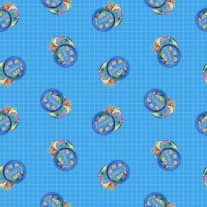 Oceanic Cookies Or Sewing Cotton 44"/45" Fabric Per Yard