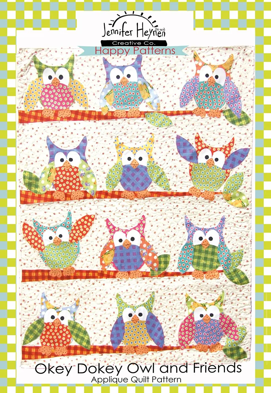Okey Dokey Owl and Friends Applique Quilt
