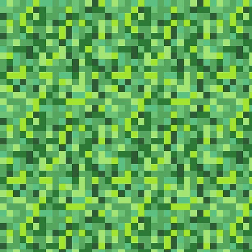 Pixel Camo Pine Cotton 44"/45" Fabric Per Yard