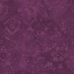 Purple Plum Vintage Damask Cotton Wideback Fabric per yard