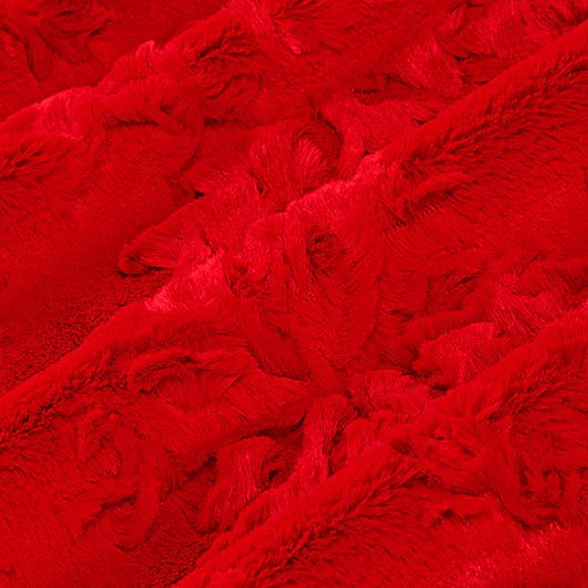 Scarlet Luxe Cuddle Snowflake 58/60" Fabric Per Yard - Image 2