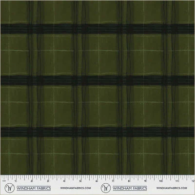 Window Pane Plaid Piney Cotton 43”/44” Fabric Per Yard