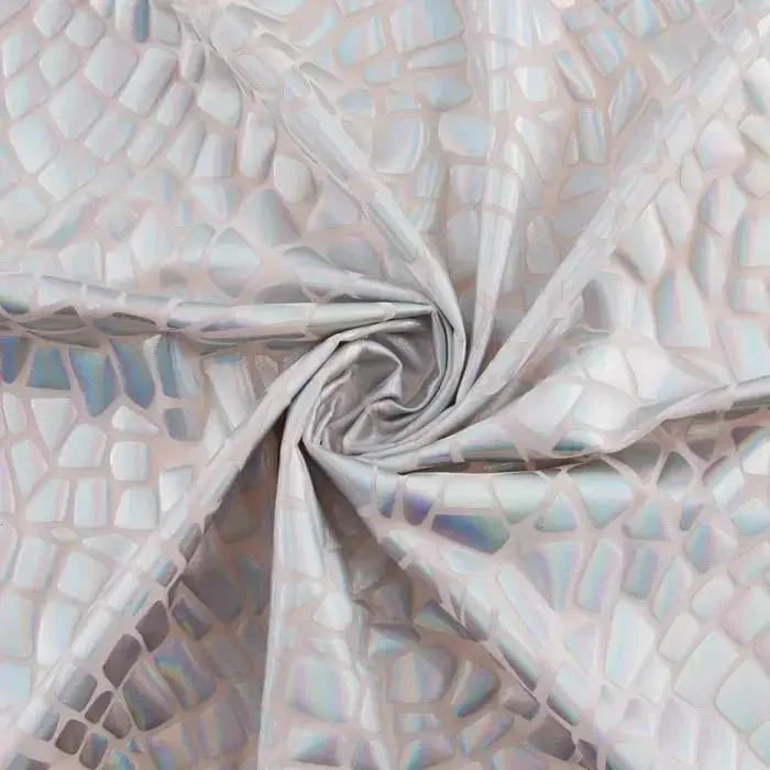 Yaya Han 4 Way Broken Glass Mirror 57" White Fabric Per Yard