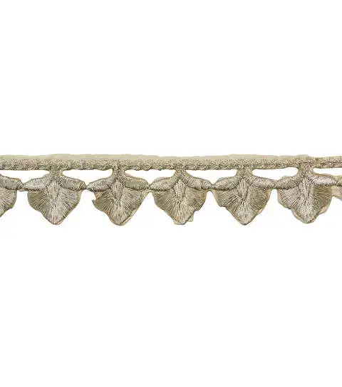 Yaya Han Iron on Acorn Trim 1" Champagne - Per Yard